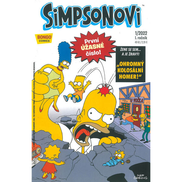Obálka knihy Simpsonovi 01/2022