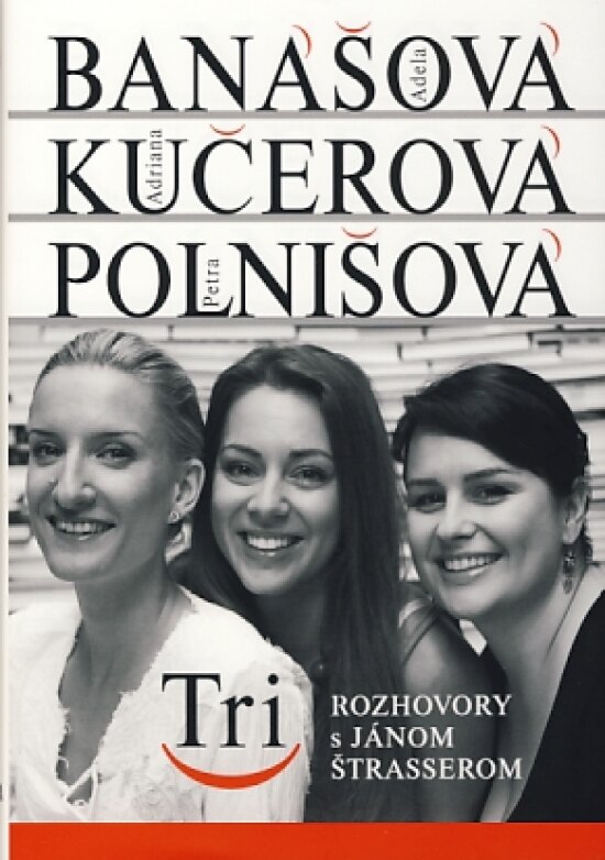 Obálka knihy Tri rozhovory s Jánom Štrasserom - Adela Banášová, Adriana Kučerová, Petra Polnišová