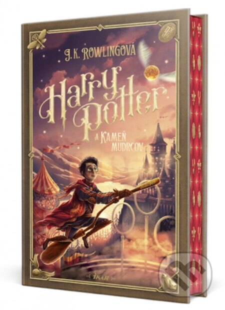 Obálka knihy Harry Potter a Kameň mudrcov (farebná oriezka)