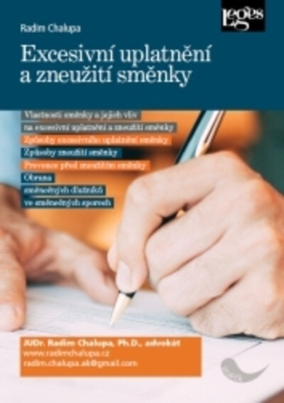Obálka knihy Excesivní uplatnění a zneužití směnky