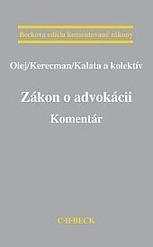Obálka knihy Zákon o advokácii. Komentár