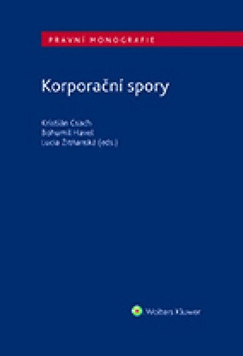 Obálka knihy Korporační spory