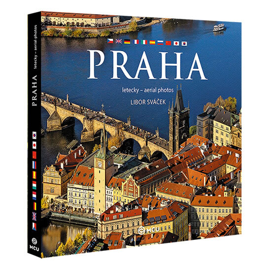 Obálka knihy Praha letecky - velká / vícejazyčná