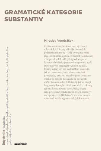 Obálka knihy Gramatické kategorie substantiv