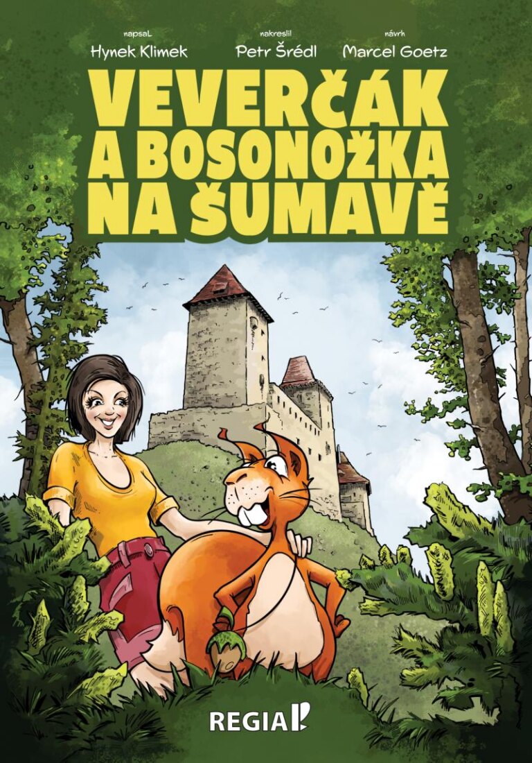 Obálka knihy Veverčák a Bosonožka na Šumavě