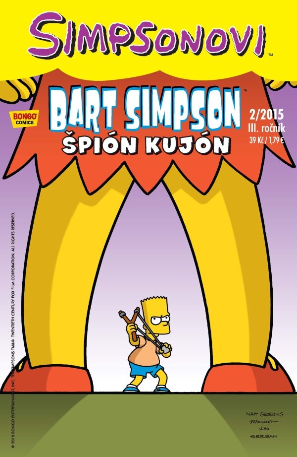 Obálka knihy Simpsonovi: Bart Simpson 02/2015 - Špión Kujón