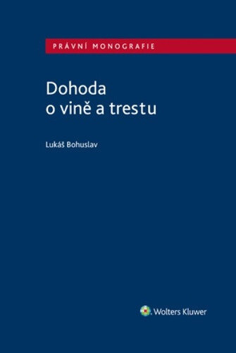 Obálka knihy Dohoda o vině a trestu