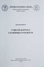 Obálka knihy Vybrané kapitoly z európskej integrácie