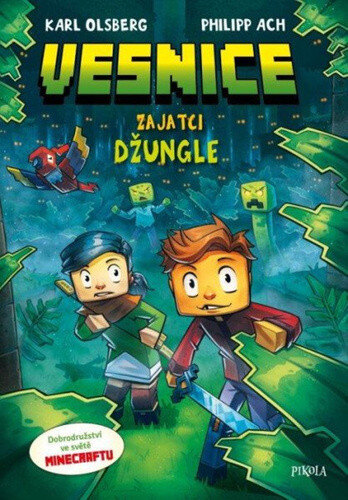 Obálka knihy Minecraft Vesnice Zajatci džungle
