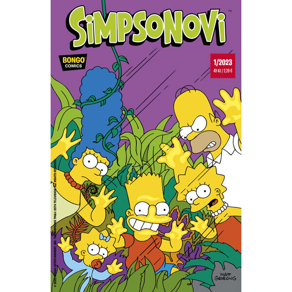 Obálka knihy Simpsonovi 01/2023