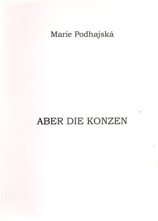 Obálka knihy Aber die Konzen