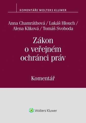 Obálka knihy Zákon o veřejném ochránci práv (zák. č. 349-1999 Sb.). Komentář