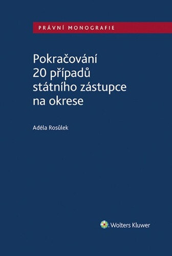 Obálka knihy Pokračování 20 případů státního zástupce na okrese