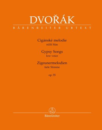 Obálka knihy Dvořák - Cigánské melodie op. 55 pro hlas a klavír BA 10432