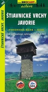 Obálka knihy Štiavnické vrchy, Javorie 1:50 000