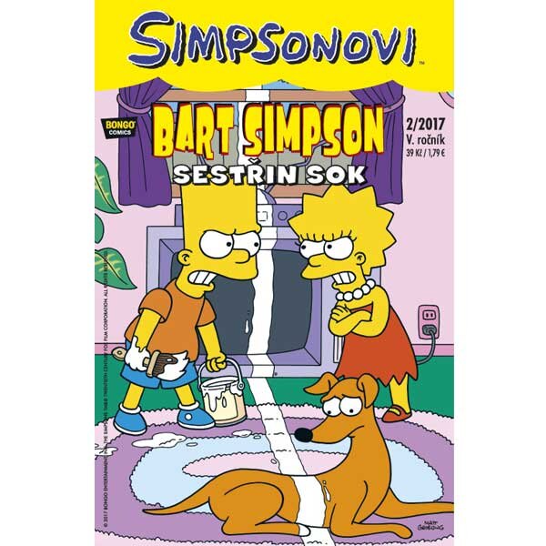Obálka knihy Simpsonovi: Bart Simpson 02/2017 - Sestřin sok