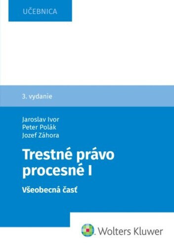 Obálka knihy Trestné právo procesné I