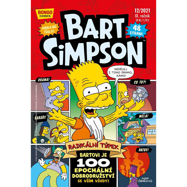 Obálka knihy Simpsonovi: Bart Simpson 12/2021